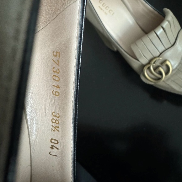 Gucci Tan Leather Women's Platform Heels - Picture 2 of 6
